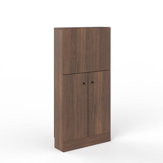 Work From Home Desk Brown | Space-Saving Desk