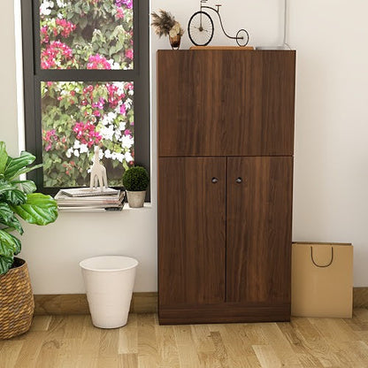 Work From Home Desk Brown | Space-Saving Desk