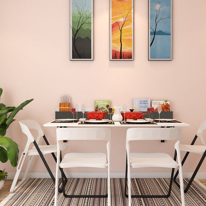 Wall-Mounted Dining Table White | Space-Saving Table