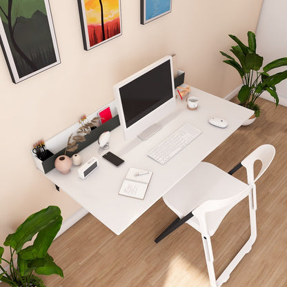 Wall-Mounted Dining Table White | Space-Saving Table